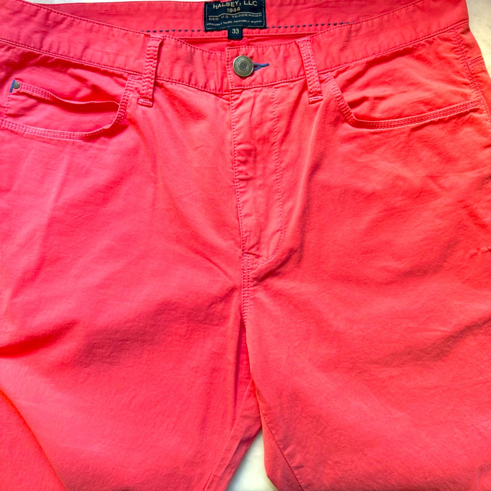 Never worn.  Halsey men’s light weight chinos. Double belt loop in the back